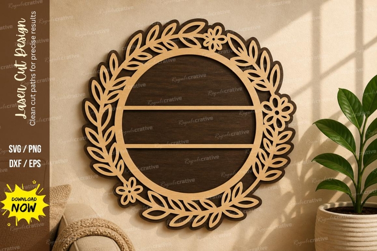 Leaf Wreath Svg Image 4