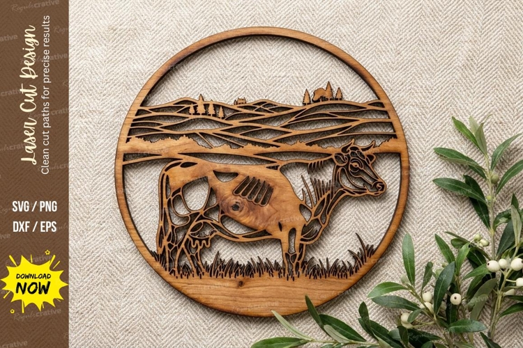 Running Horse Wooden Wall Clock | Laser Cut Horse Decor