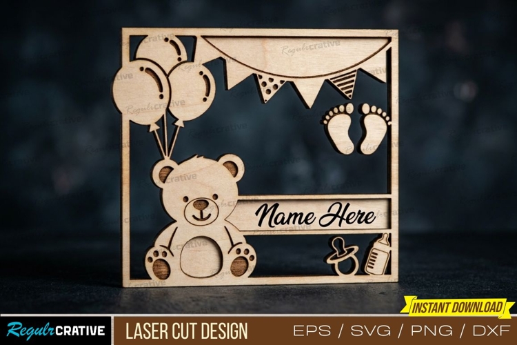 Baby Frame Laser Cut ,Baby Frame Laser Cut Design Cute Baby