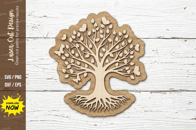 Tree of Life Design laser cut svg File tree of life laser example image 1