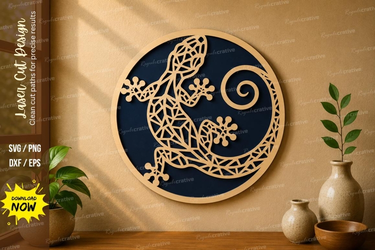Floral Moon Scene laser cut svg File floral moon laser cut example image 1