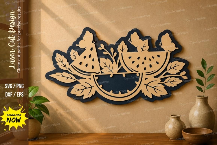 Fruit Bowl Decor laser cut svg File fruit bowl laser cut example image 1