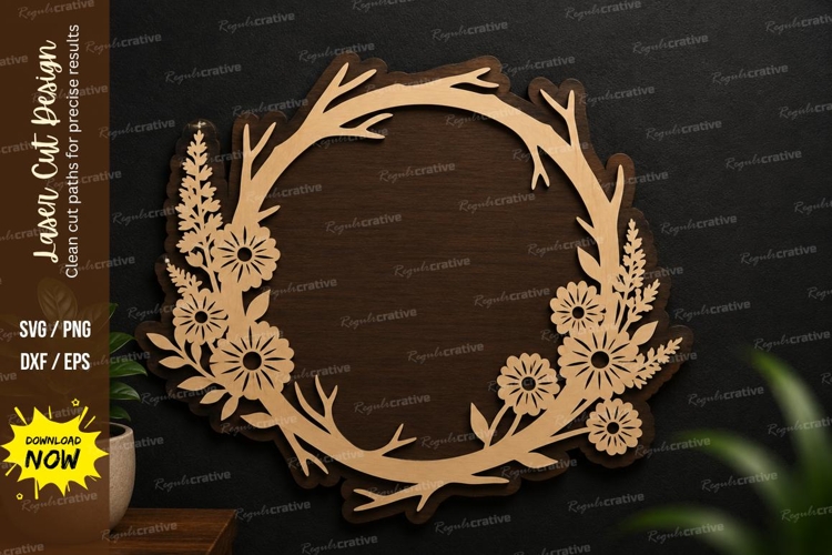 Floral Wreath Svg Image 8