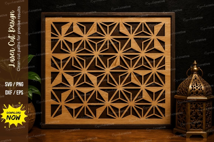 Geometric Panel Laser Cut SVG Design geometric panel svg