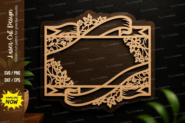 Floral Svg Border Image 8