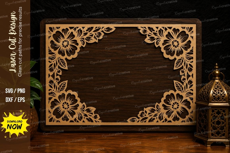 Floral Svg Border Image 5