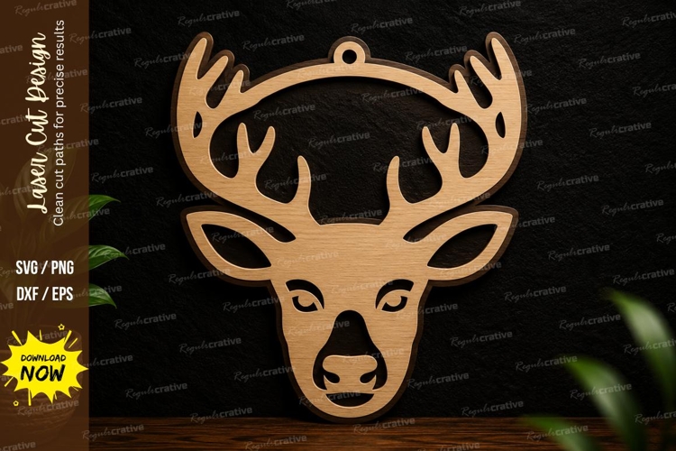 Deer Head Silhouette Image 5