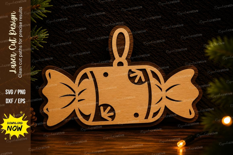 Candy Ornament Laser Cut SVG Design candy svg,candy ornament