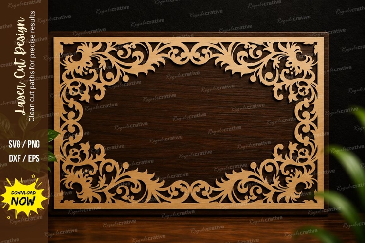 Floral Svg Border Image 23