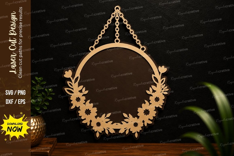 Floral Wreath Svg Image 8