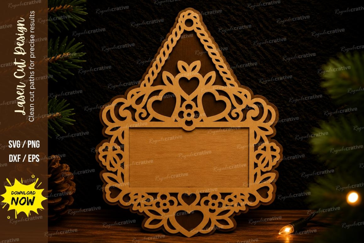 Decorative Hanging Sign Laser Cut SVG Design hanging sign