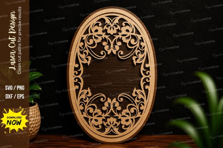 Floral Svg Border Image 7