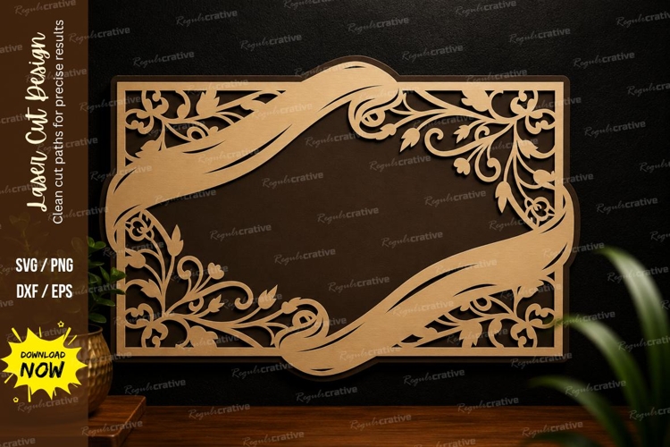 Floral Svg Border Image 22
