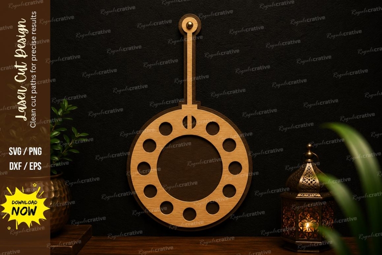 Circular Hanging Ornament Laser Cut SVG circle ornament svg