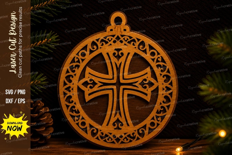 Cross Ornament Wall Art Laser Cut SVG cross svg, christian