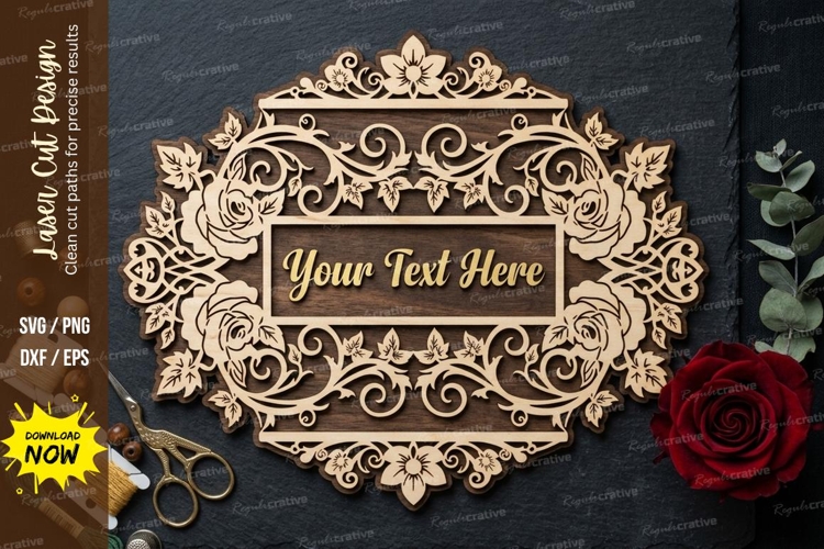Floral Svg Border Image 22
