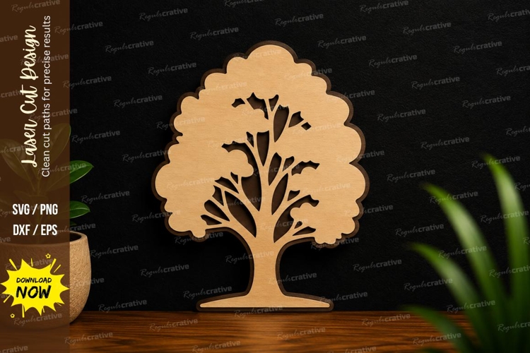 Tree Silhouette Laser Cut SVG tree silhouette svg, nature