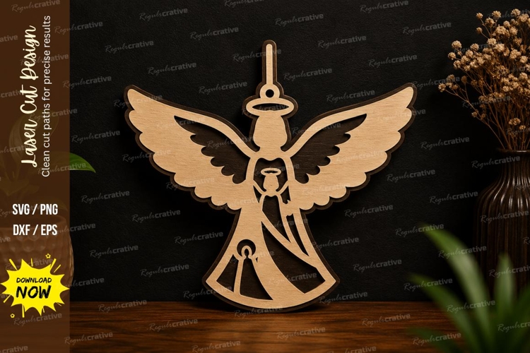 Angel Ornament SVG Laser Cut Svg Design angel ornament svg