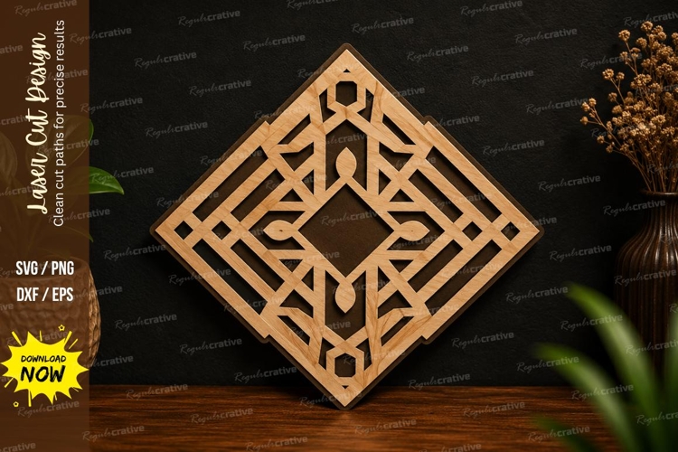 Abstract Geometric Pattern SVG Laser Cut Svg Design abstract