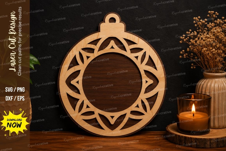 Geometric Round Ornament SVG Laser Cut Svg Design round