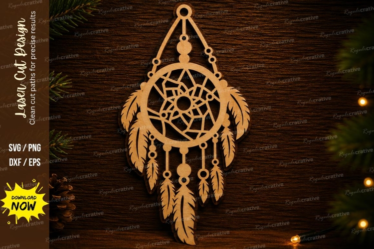 Dreamcatcher Feather Laser Cut Svg Design dreamcatcher svg
