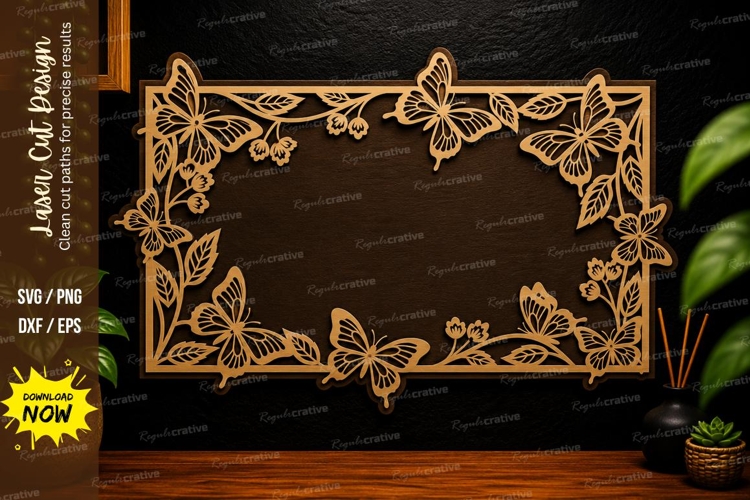 Butterfly Border Svg Image 16