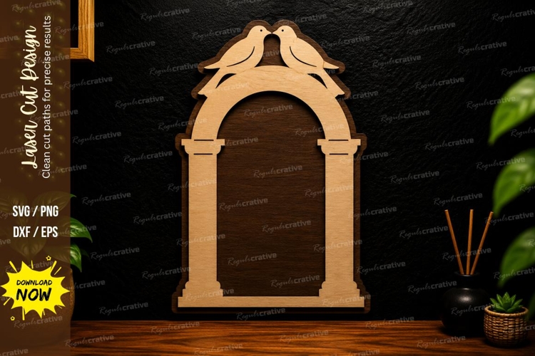 Decorative Arch Frame Laser Cut SVG Design arch frame svg