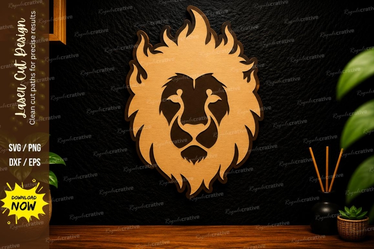 Lion Head SVGs Image 5