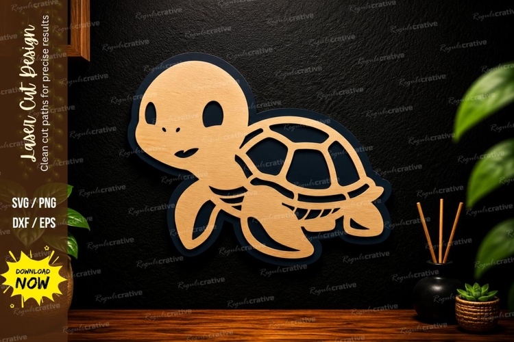 Cute turtle svg