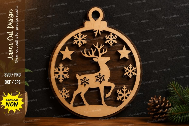 Christmas Deer SVGs Image 12