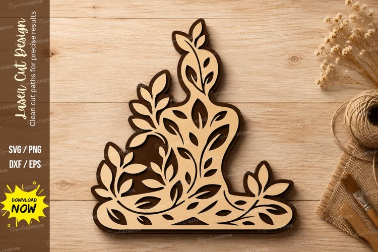 Floral Bunny Svg Image 7