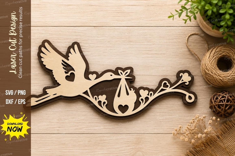 Bird Nest Branch Laser Cut SVG Design bird nest svg, bird