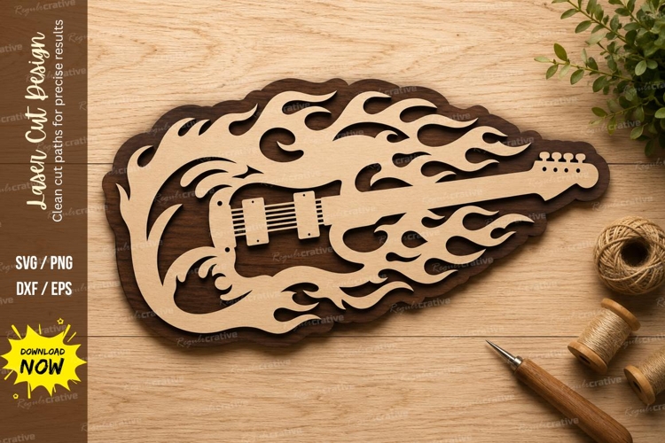 Electric Guitar Svg Image 6