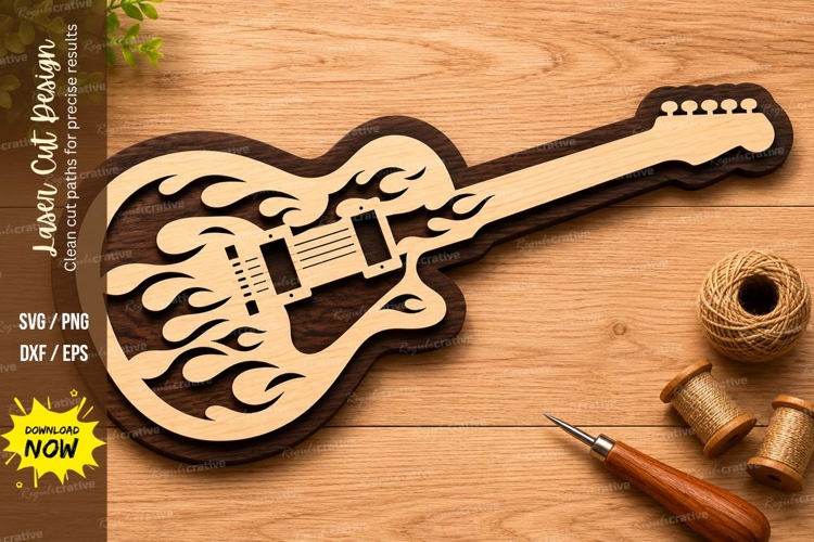 Guitar Outline Image 11