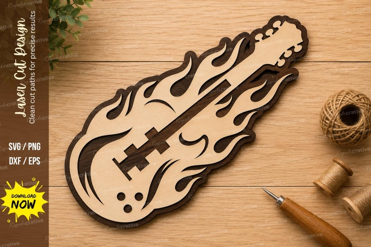 Electric Guitar Svg Image 16