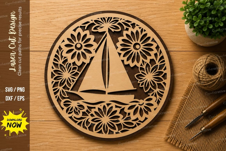 Floral Circle Svg Image 22
