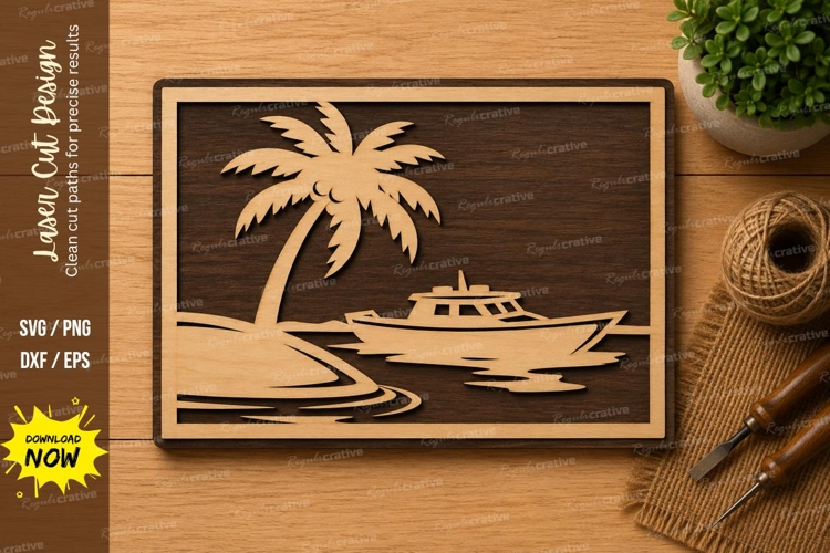 Beach Scene Svg