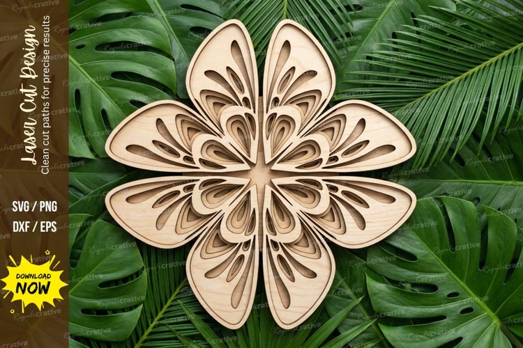 Layered Flower Svg Image 16