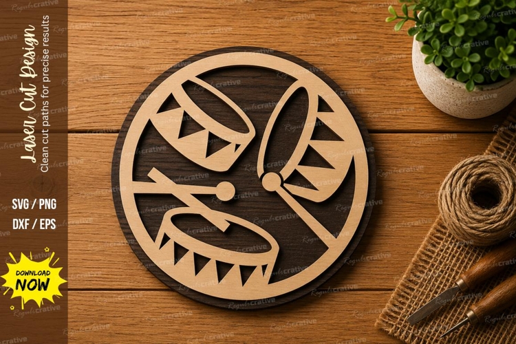 Abstract Circle Pattern SVG | Geometric Laser Cut File