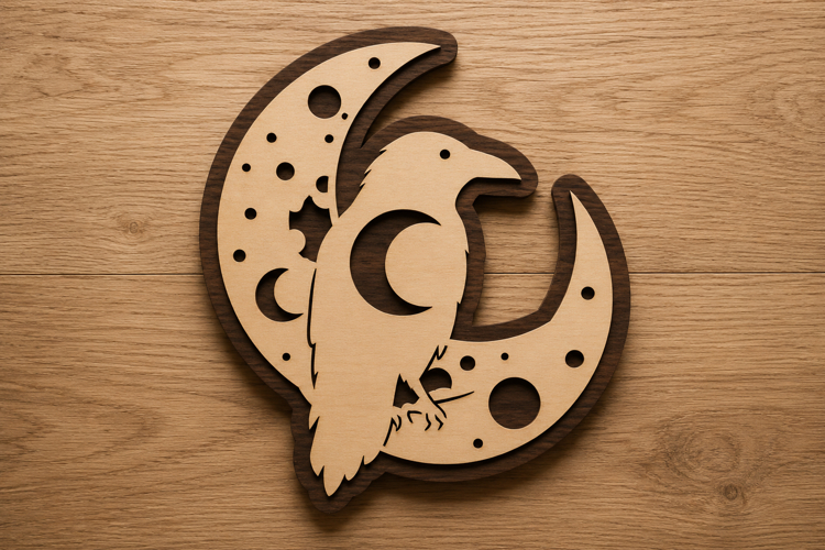 Mystic Raven Symbol Laser Cut Svg File Design mystic raven 