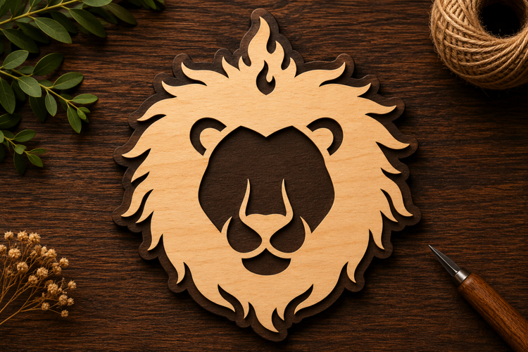Royal Lion Emblem Laser Cut Svg File Design royal lion svg