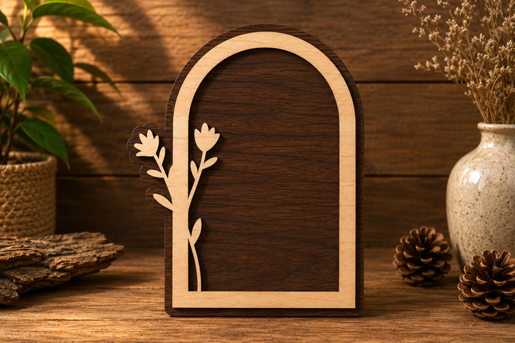 Botanical Arch Right Laser Cut Svg File Design botanical ar