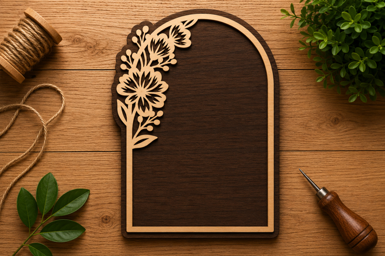 Floral Arch Right Laser Cut Svg File Design floral arch svg