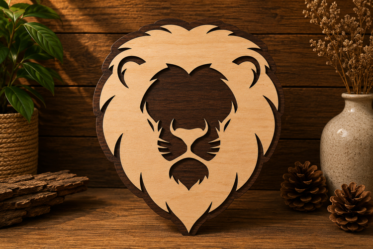 Royal Lion Head Laser Cut Svg File Design royal lion svg