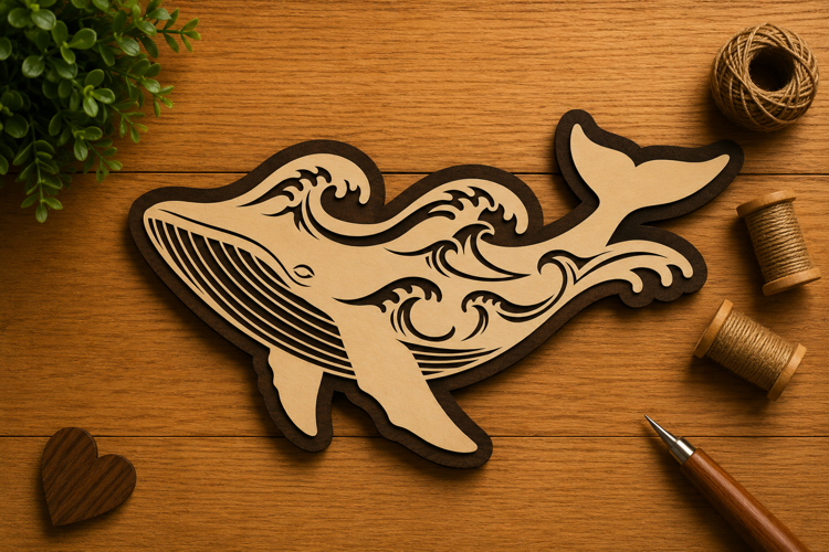 Ocean Whale Laser Cut Svg File Design ocean whale svg, whale