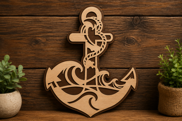 Floral Anchor Svg Image 9