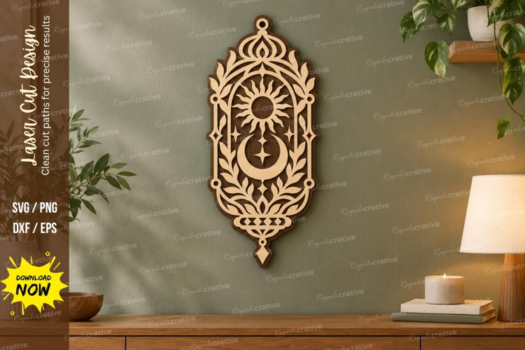 Celestial Arch Laser Cut SVG File, celestial arch svg, sun