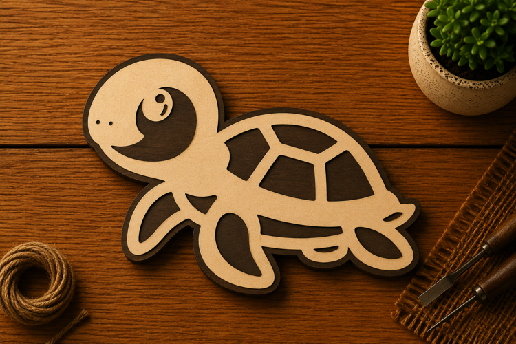 Cute turtle svg Image 5