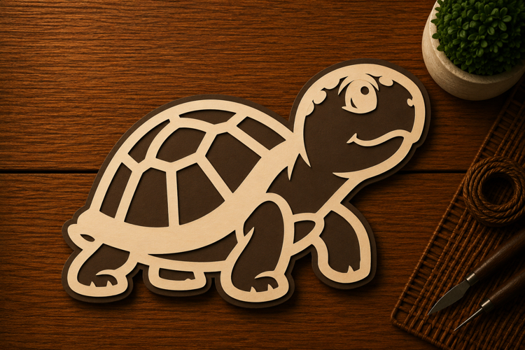 Cute turtle svg Image 4