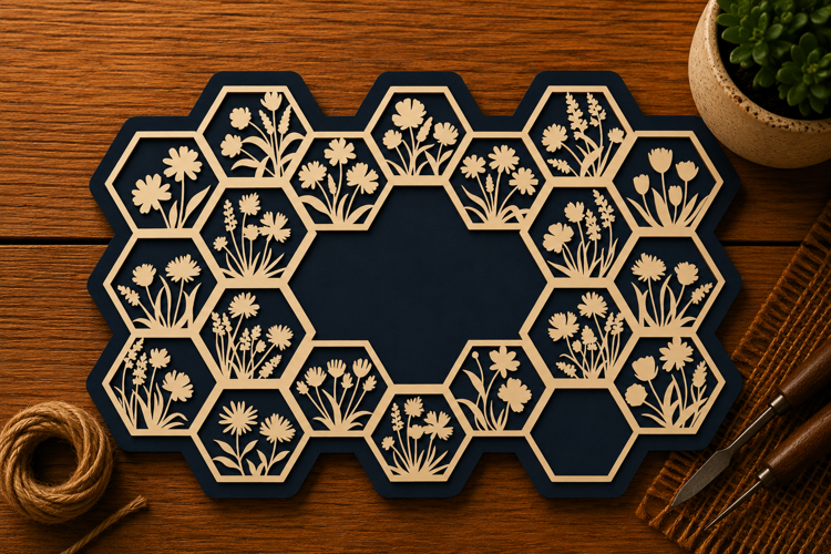 Hexagon Frame SVGs